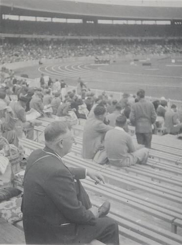 Digital Photograph - Spectators Watching Track & Field Events, 1956 Olympic Games