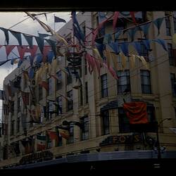 Digital Photograph - Foys Department Store, Decorated for Melbourne Olympic Games, Melbourne, 1956