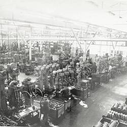 Photograph - H.V McKay Massey Harris, Machine Shop Drilling Section, Sunshine, Victoria, circa 1960
