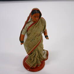 Indian Figure - Brahmin Woman, Puna, Clay, circa 1880
