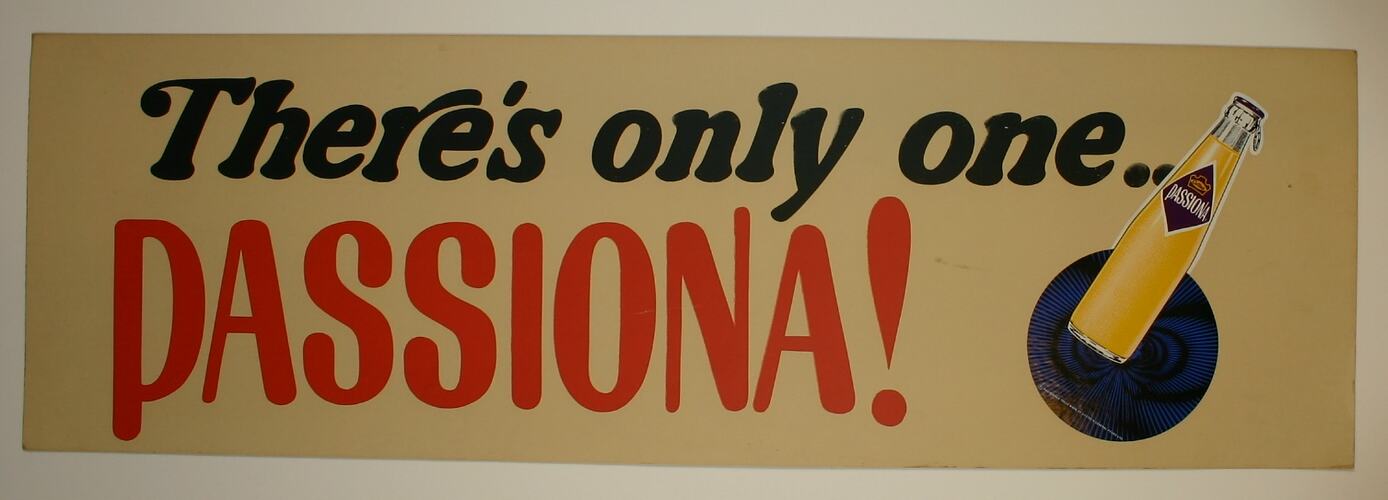 Sign - Cottee's 'Passiona', circa 1960