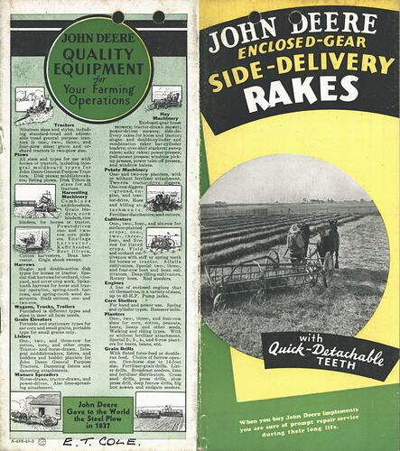 John Deere Side-Delivery Rake