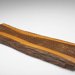 Cribbage Scoring Board - 'Abo' Brand, Mulga Wood