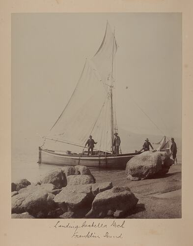 Landing at Isabella Rock, Franklin Sound, Flinders Island, 1893