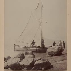 Photograph - Landing at Isabella Rock, Franklin Sound, Flinders Island, 1893