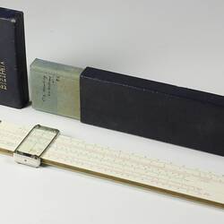 Slide Rule & Case - W & G Record Processing Co, 'Dualface' Comprehensive Model 432, Melbourne, Victoria, Australia, circa 1946