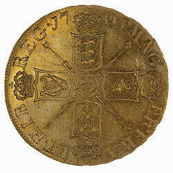 Coin - 5 Guineas, Queen Anne, Great Britain, 1705 (Reverse)