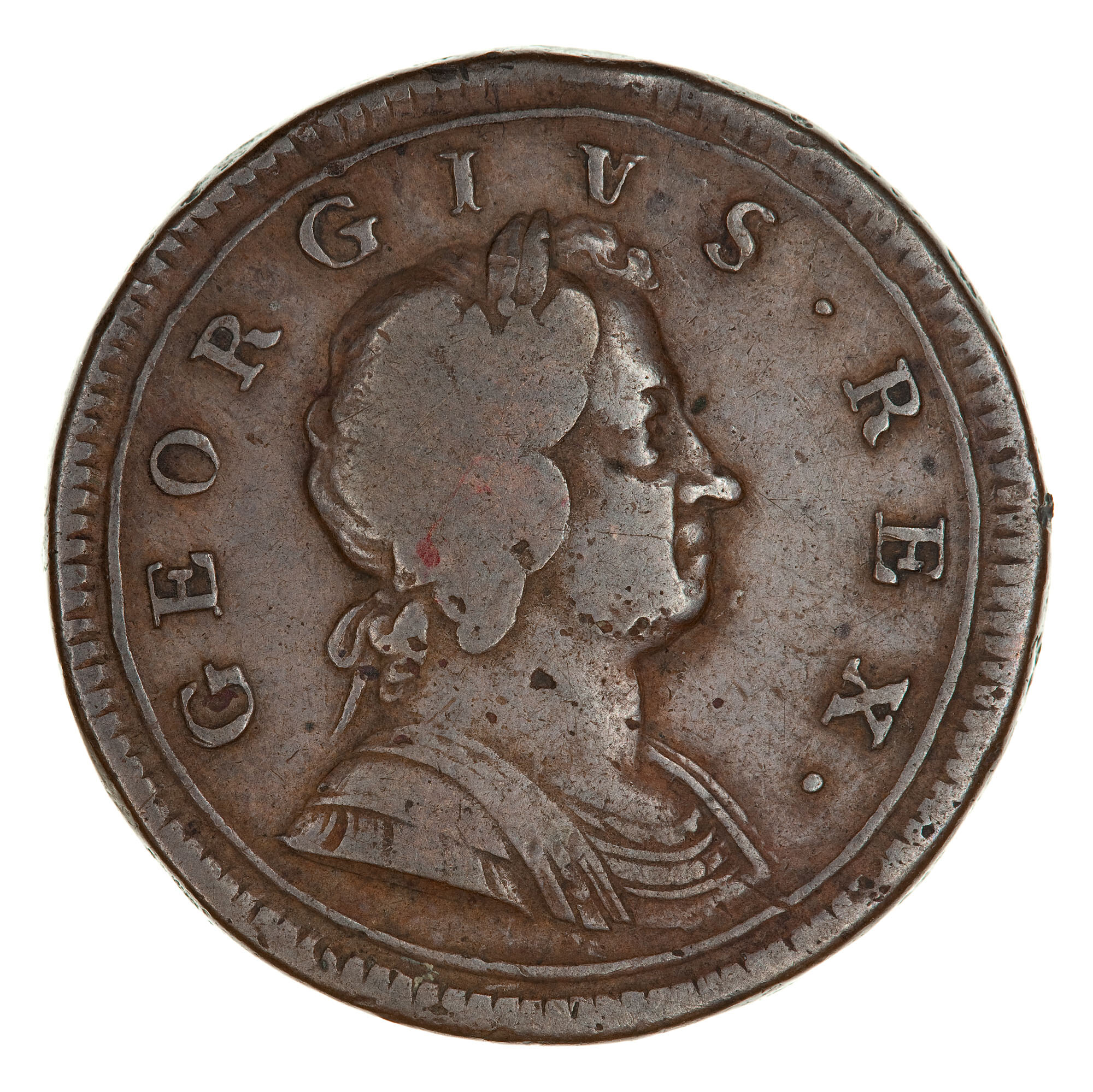 Coin Halfpenny George I Great Britain 1723