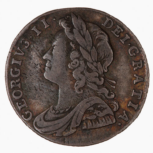 Coin - Sixpence, George II, Great Britain, 1731 (Obverse)