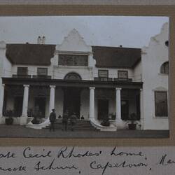 Photograph - 'Late Cecil Rhodes Home', Cape Town, South Africa, Sergeant Major G.P. Mulcahy, World War I, Mar 1919