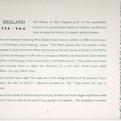 Booklet - Shaw Savill Line - New Zealand