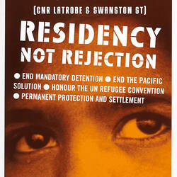 Poster - Stop the War on Refugees, World Refugee Day, Jun 2003