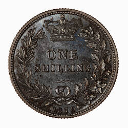 Proof Coin - Shilling, Queen Victoria, Great Britain, 1879 (Reverse)