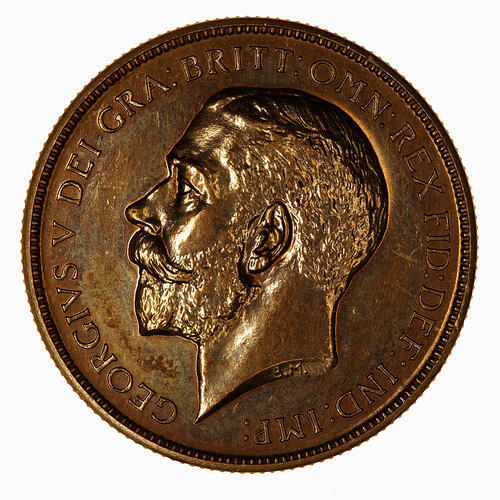 Proof Coin - 2 Pounds, George V, Great Britain, 1911 (Obverse)