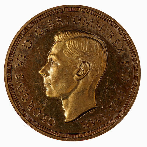 Proof Coin - Sovereign, George VI, Great Britain, 1937 (Obverse)