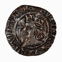 Coin - Penny, David II, Scotland, 1357-1367 AD (Obverse)