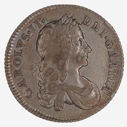 Coin - Shilling, Charles II, Great Britain, 1668 (Obverse)