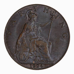 Coin - Farthing, George V, Great Britain, 1924 (Reverse)