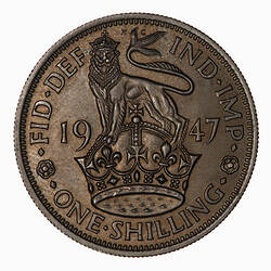 Coin - Shilling, George VI, Great Britain, 1947 (Reverse)