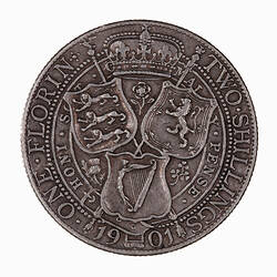 Coin - Florin, Queen Victoria, Great Britain, 1901 (Reverse)