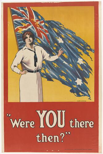 Poster - 'Were YOU There Then?', Australia, World War I, 1914-1918