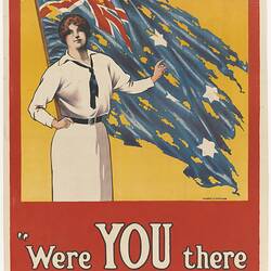 Poster - 'Were YOU There Then?', Australia, World War I, circa 1916