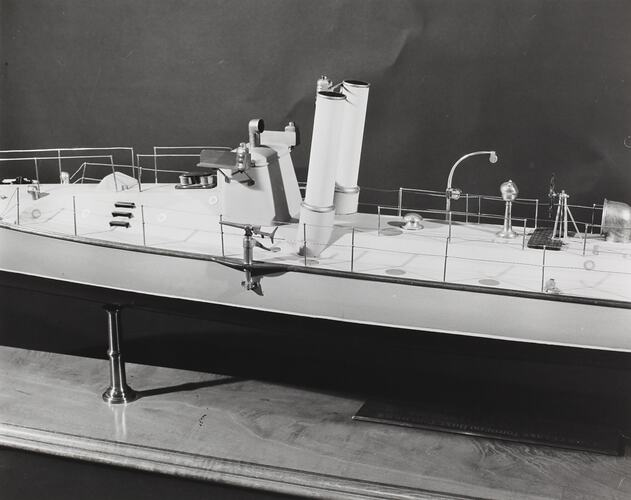 Photograph - Torpedo Boat, HMVS Childers Model, Melbourne, Victoria, circa 1950s