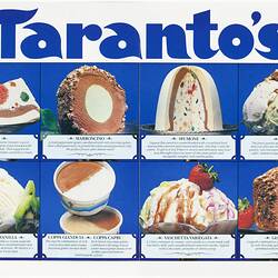 Leaflet - Taranto's, circa 1960s