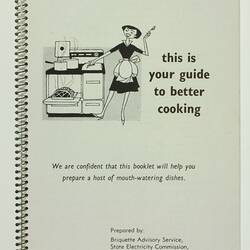 Recipe Book - 'Handy Hints On Cooking', SEC Briquette Advisory Service, Melbourne, circa 1960s