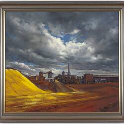 Oil Painting - Industrial Landscape, Helene Ilich