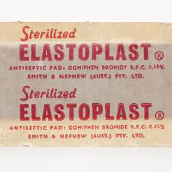 Elastoplast brand antiseptic sticking plaster.