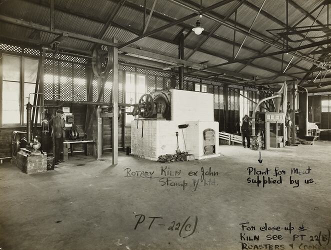 Photograph - Schumacher Mill Furnishing Works, Men Working on Machines in Factory, Port Melbourne, Victoria, circa 1920s