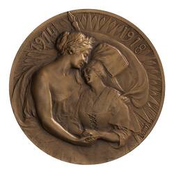 Medal - The French Rhine 1914-1918, France, 1918
