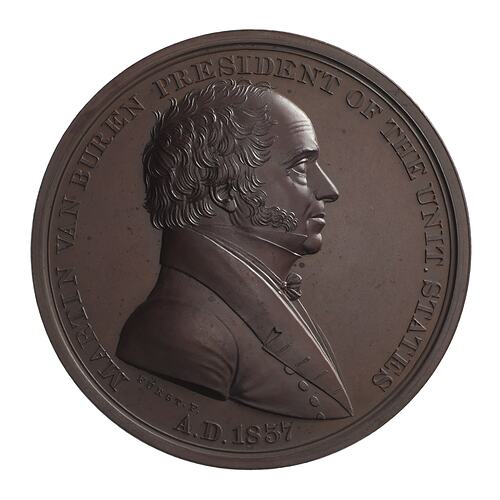 Medal - Indian Peace Medal, President Martin Van Buren, United States of America, 1837