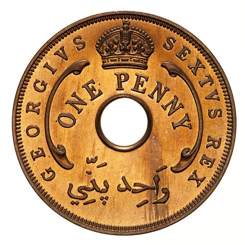 Proof Coin - 1 Penny, British West Africa, 1952