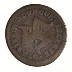 Coin - 1 Penny, Isle of Man, 1733