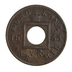 Coin - 1 Mil, Hong Kong, 1865