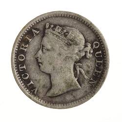 Coin - 5 Cents, Hong Kong, 1891
