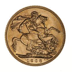 Specimen Coin - Sovereign, Canada, 1908