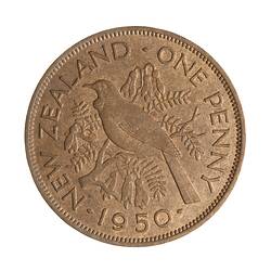 Coin - 1 Penny, New Zealand, 1950