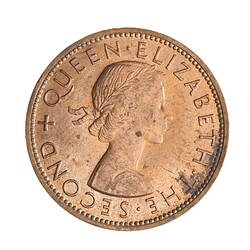 Coin - 1 Penny, New Zealand, 1962