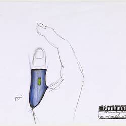 Sketch - Baton Runner's Thumb Ring, Melbourne Commonwealth Games, circa 2005
