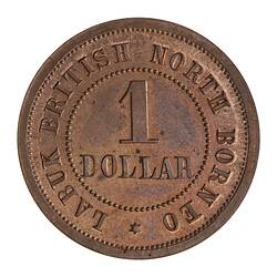 Token - 1 Dollar, Labuk, British North Borneo, Malaysia