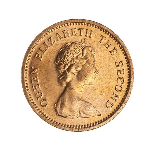 Coin - 1 Cent, Tuvalu, 1976