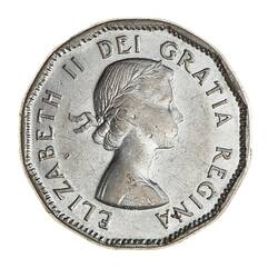 Coin - 5 Cents, Canada, 1954