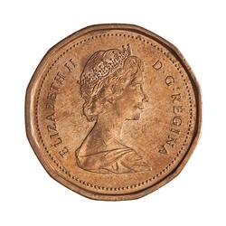 Coin - 1 Cent, Canada, 1987