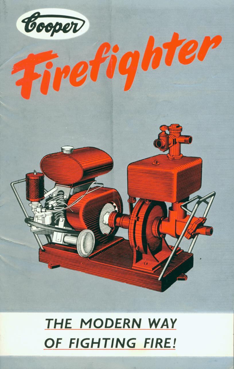 Descriptive Leaflet Cooper 'Firefighter' Fire Fighting Pumps, circa 1950