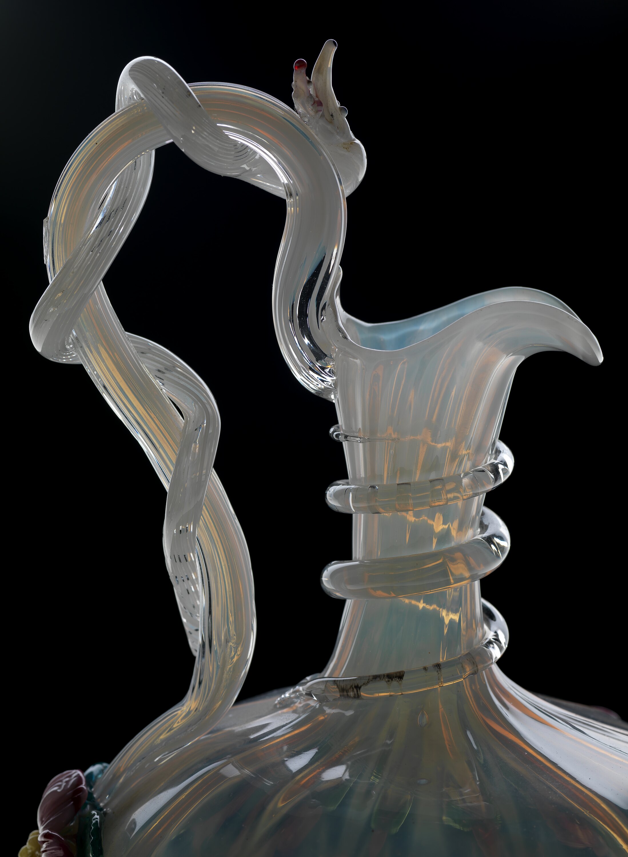 Ewer - Glass, Compagnia Venezia-Murano, Venice, Italy, circa 1880