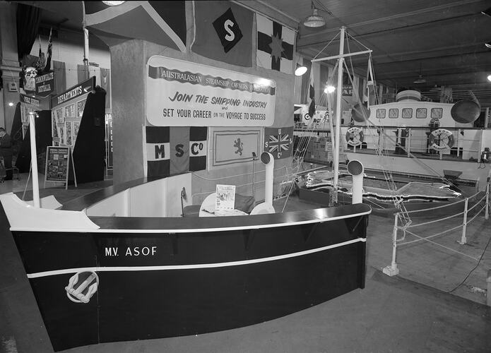 Australasian Steamship Owners Federation, Display, Melbourne, Victoria, 1956
