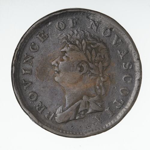 Coin - 1/2 Penny, Nova Scotia, Canada, 1823